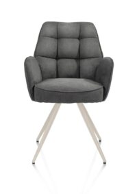 Bell, armstoel - creme frame - pocket - stof Calabria - Antraciet