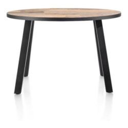 Avalox, bartafel rond 130 x 110 cm - kleur driftwood - 4 poot