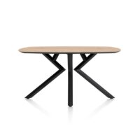Masura, bartafel ovaal - 200 x 105 cm - (hoogte 92 cm) - Eiken