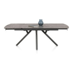 Novello, table a rallonge 200 (+ 78) x 100 cm - Primo Laminato marble - Gris clair