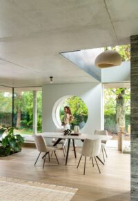Saluti, eetkamertafel ellips 180 x 105 cm. - 4 poot - cr&egrave;me - Lava - Afbeelding 3