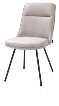 Mateo, chaise - 4-pieds - rough off black - Pala - Gris clair - Image 2
