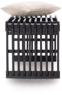 Lino banquette 96cm - Noir - Image 2