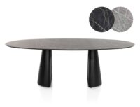 Arabax, table - ellipse - 240 x 120 cm - Gris clair - Image 3