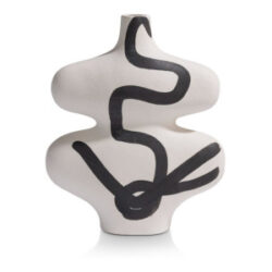 Curvy vaas H35cm - Multikleur