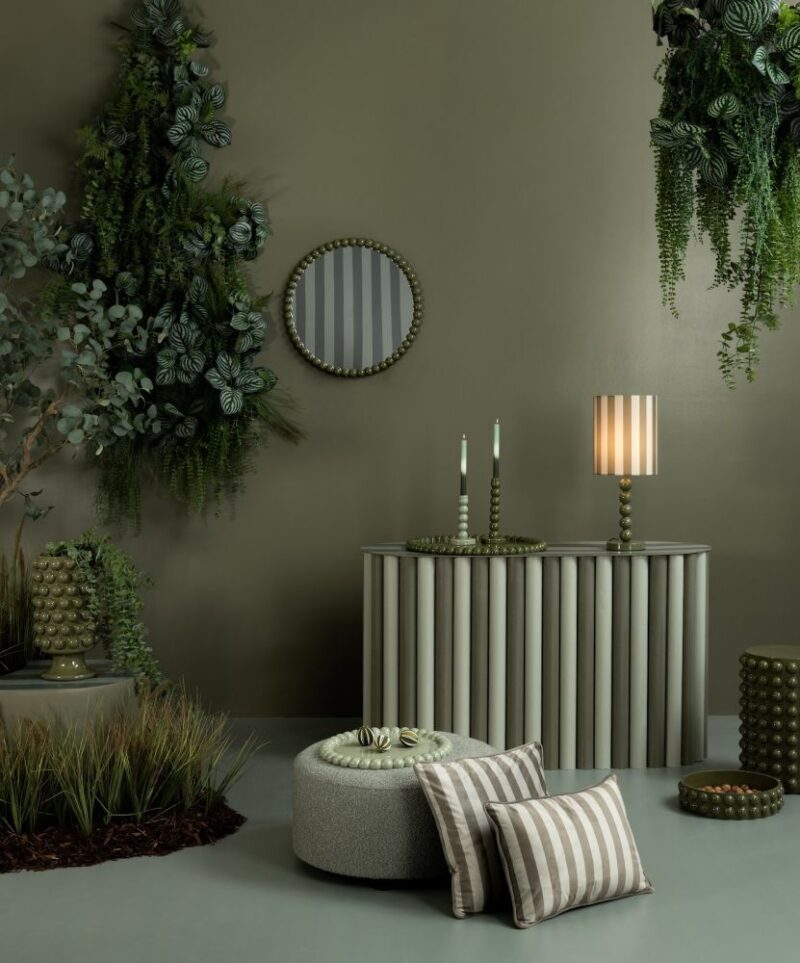 Dots Spiegel D60Cm - Olive - Afbeelding 3