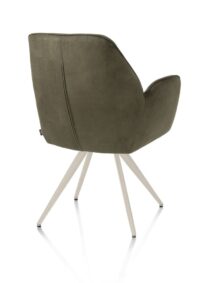 Bell, armstoel - creme frame - pocket - stof Calabria - mosgroen - Afbeelding 3