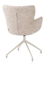 Sage, armstoel draaibaar - creme - stof Luton - koper - Afbeelding 2