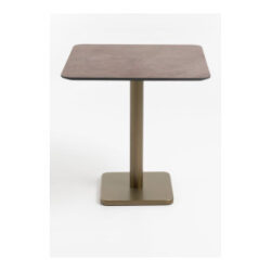 Brest bistrotafel stone rust 75x75cm - Goud