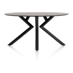 Masura, table de bar ellipse - 180 x 100 cm (hauteur 92 cm) - Anthracite