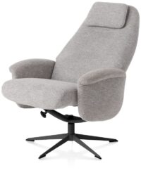 Tonale, relax-fauteuil incl. poef - graphiet frame - Afbeelding 2