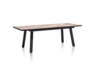 Avalox, uitschuiftafel 160 (+ 50) x 98 cm - kleur driftwood - 4 poot - Afbeelding 2