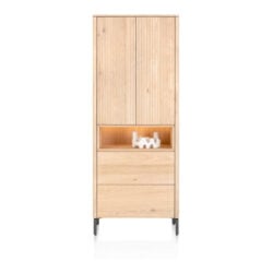 Trenton, Armoire de rangement 75 cm. - 2 portes + 2 tiroirs - natural