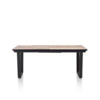 Avalox, table &agrave; rallonge 190 (+ 60) x 98 cm - couleur driftwood - V pied