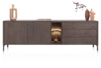 Trenton, Dressoir 240 cm. - 2-deuren + 3-laden + 2-niches - Clay
