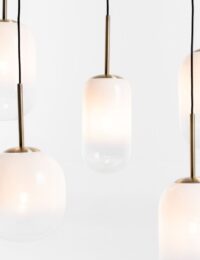Milky hanglamp 5*E27 - Wit - Afbeelding 2