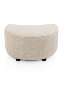 Cervos, Pouf petit - Tissu Cloudy - beige