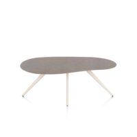 Saluti, eetkamertafel organisch 180 x 120 cm. - 4 poot - cr&egrave;me - Lava