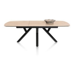 Minato, table à rallonge - ovale - 180 (+ 60) x 110 cm. - Light Natural Oak
