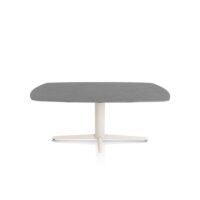 Saluti, eetkamertafel ovaal 180 X 105 cm. - centrale teenpoot - creme - Antraciet