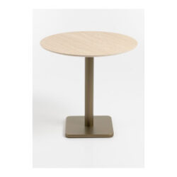Brest bistrotafel Travertine D80cm - Goud