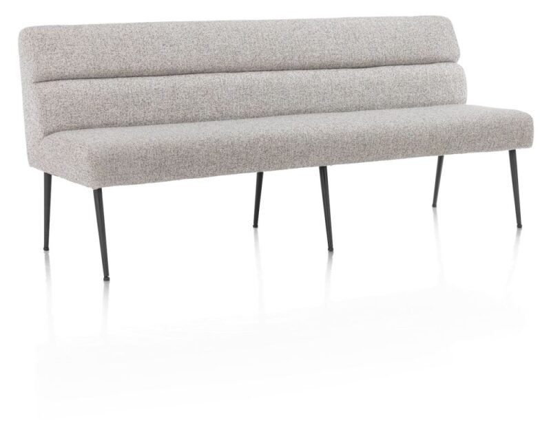 Jace, Banc 200 Cm + Confort Ressorts - Tissu Luton - Gris - Image 2