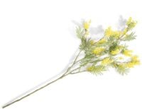Mimosa Branch H110cm kunstbloem - Geel