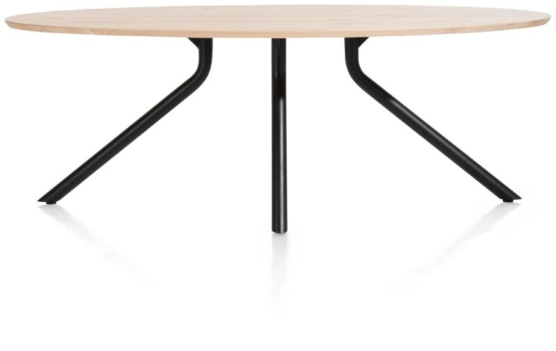 Arvada, Table 220 X 110 Cm. - Ellipse - Pied Central Long - Natural - Image 2