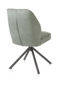 Bell, eetkamerstoel - grafiet frame recht - draaibaar - pocket - stof Calabria - Olijf - Afbeelding 3