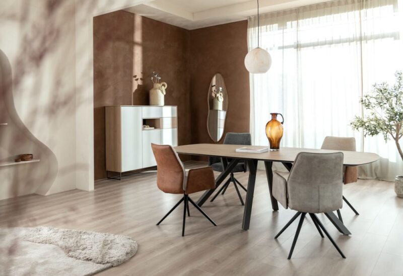 Minato, Eetkamertafel - Ovaal - 240 X 110 Cm. - Light Natural Oak - Afbeelding 2