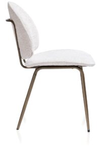 Kjel eetkamerstoel - champagne frame - Creme - Afbeelding 3