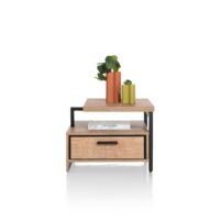 Pavarotti, bijzettafel 60 x 60 cm + 1-lade t&t + 1-niche