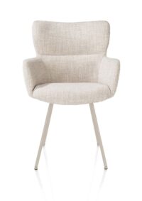 Sage, armstoel 4-pootjes creme - stof Luton - Creme