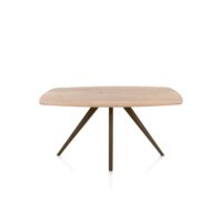Arvada, Table à manger 160 x 100 cm, ovale, 4 pieds - Steel Brown