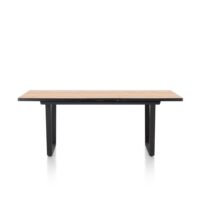 Avalox, uitschuiftafel 160 (+ 50) x 98 cm - kleur oak natural vintage - V poot