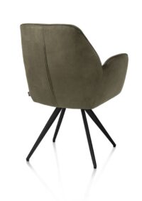 Bell, armstoel - zwart frame - pocket - stof Calabria - mosgroen - Afbeelding 3