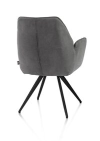 Bell, armstoel - zwart frame - pocket - stof Calabria - Antraciet - Afbeelding 3
