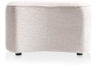 Roan pouf maan H44cm - Creme