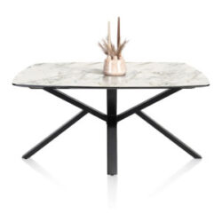 Palace, table 180 x 110 cm - pied central - blanc