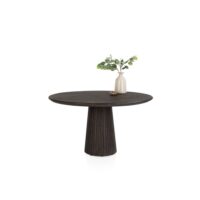 Ravello, eetkamertafel rond 140 cm - Basalt