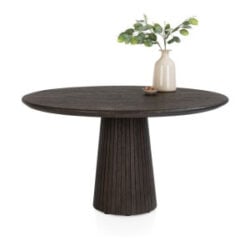 Ravello, eetkamertafel rond 140 cm - Basalt