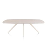 Saluti, eetkamertafel ovaal 240 x 110 cm. - 4 poot - cr&egrave;me - Light sand