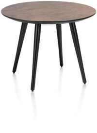 Maze, salontafel rond 60 cm - hoogte 46 cm - Roest - Afbeelding 2