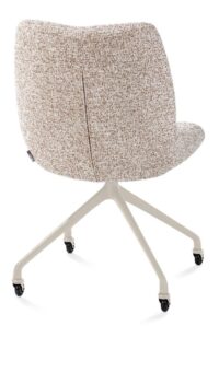 Mats, eetkamerstoel - wielen - creme - Luton - Koper - Afbeelding 2