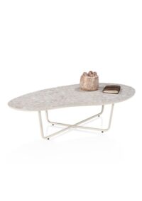 Rota, salontafel 115 x 60 cm - keramiek Terrazzo - Afbeelding 3