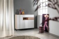 Lindfield, dressette 160 cm - 3-deuren + 2-laden + 1-niche (+ LED) - Afbeelding 3