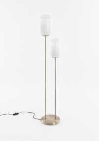 Milky vloerlamp 2*E27 - Wit - Afbeelding 3