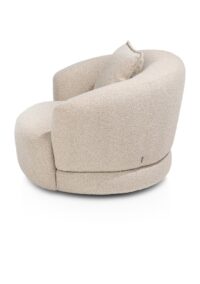 Cervos, fauteuil draaibaar - rond 100cm incl. 1 kussen 45x45 - Afbeelding 3