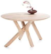 Cosenza, eetkamertafel rond 130 cm - natural - Afbeelding 2