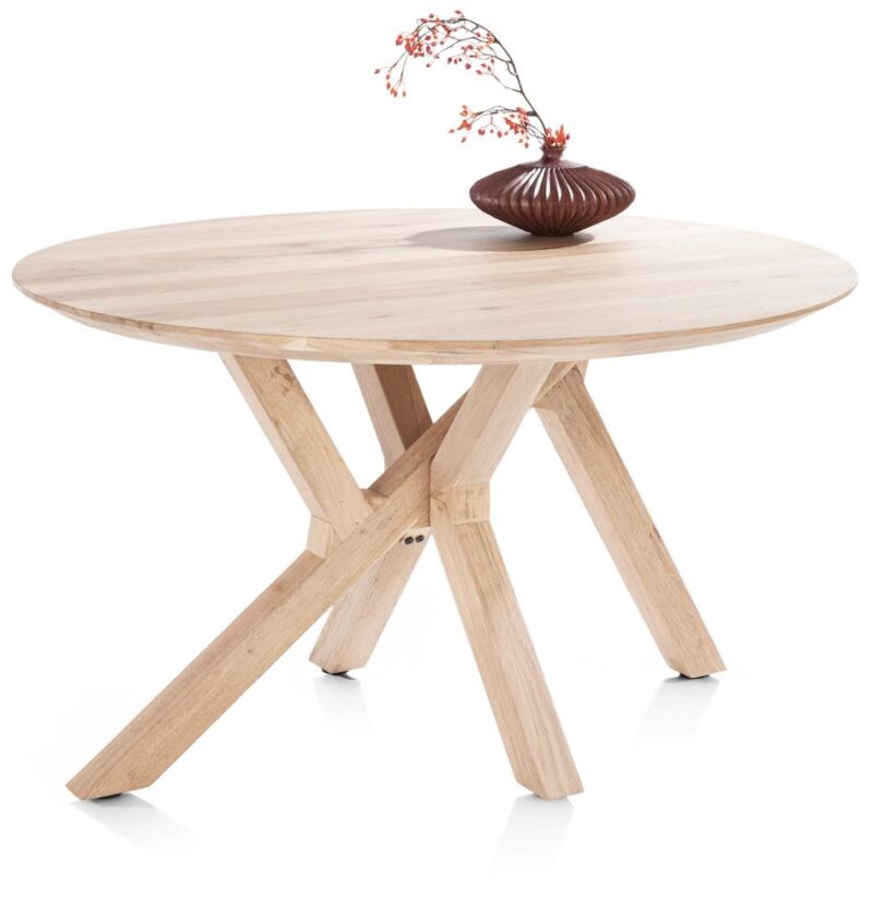 Cosenza, Eetkamertafel Rond 130 Cm - Natural - Afbeelding 2